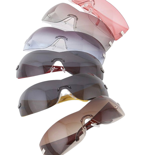 “Rih” Rimless Gradient Shield Glasses