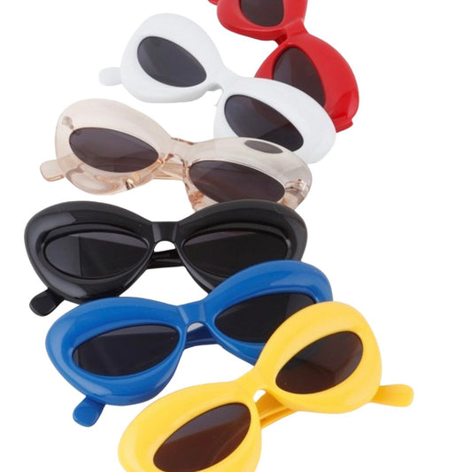 “LoLo” Thick Plastic Cat Eye Sunglasses